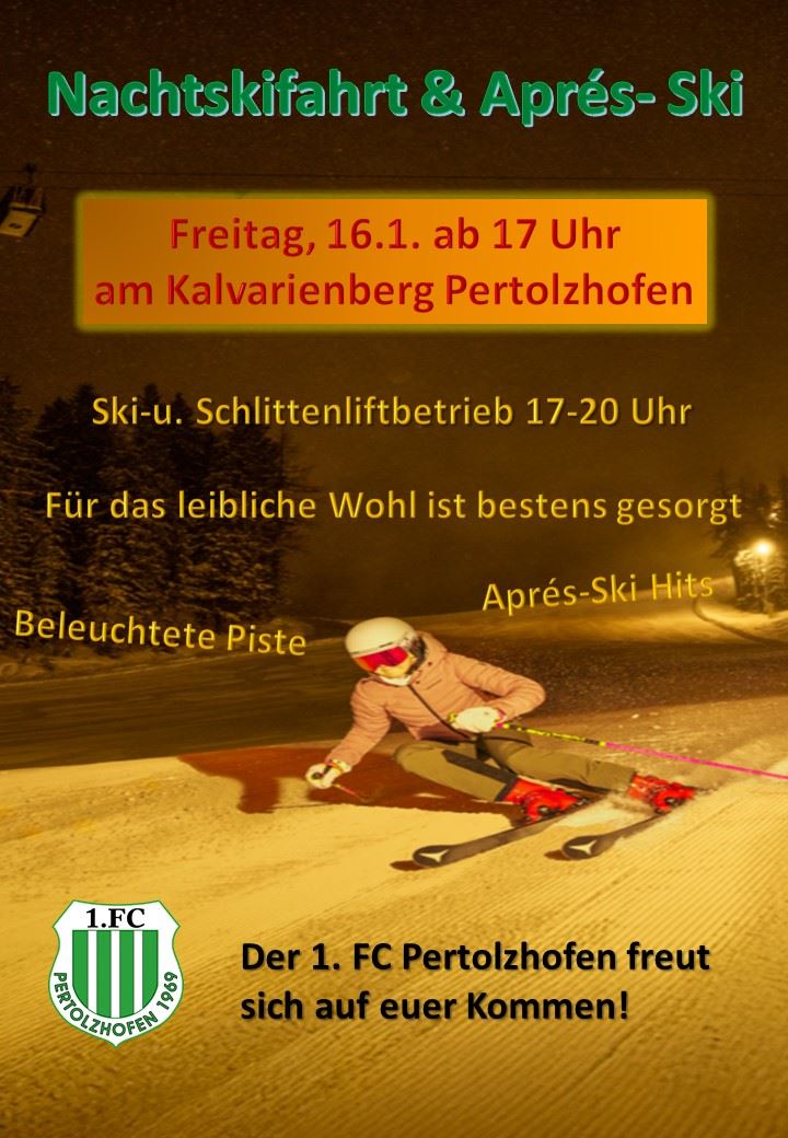 Flyer Nachtskifahrt & Aprés-Ski 2026